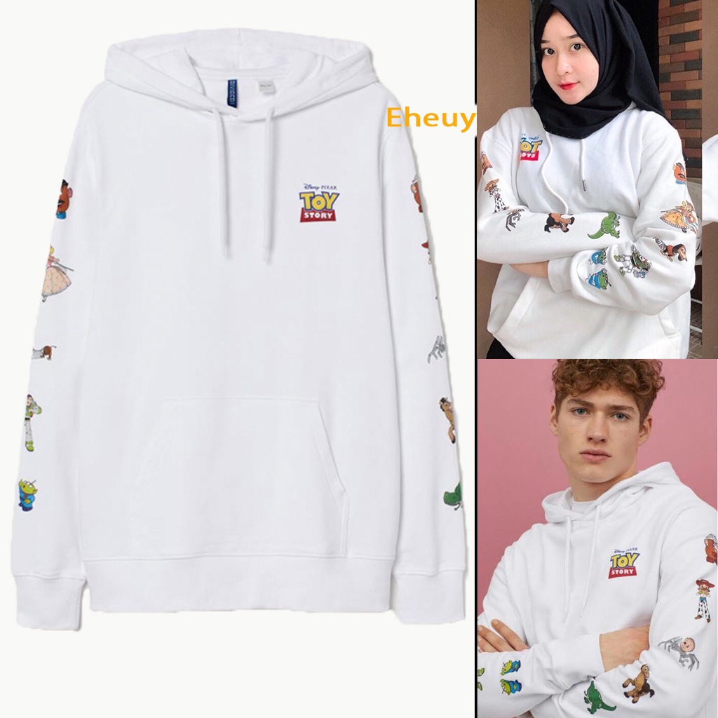 Jual Hoodie HM ToyStory Putih Hoodie toy story Fleece Halus Lembut Shopee Indonesia