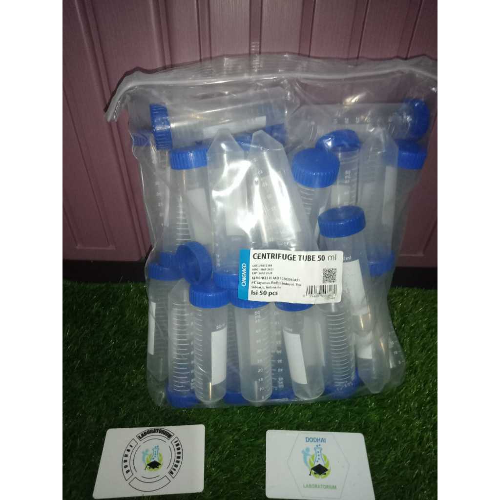 Jual Tabung Centrifuge, Tabung Sentrifuse, Tube Centrifuge 50 ML, Ecer ...