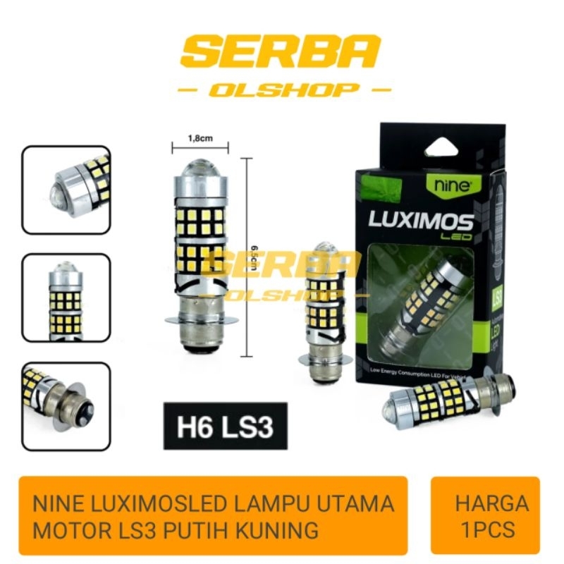 Jual Nine Luximos Lampu Led Depan Motor H Ls Ls Laser Hi Low Ac Dc