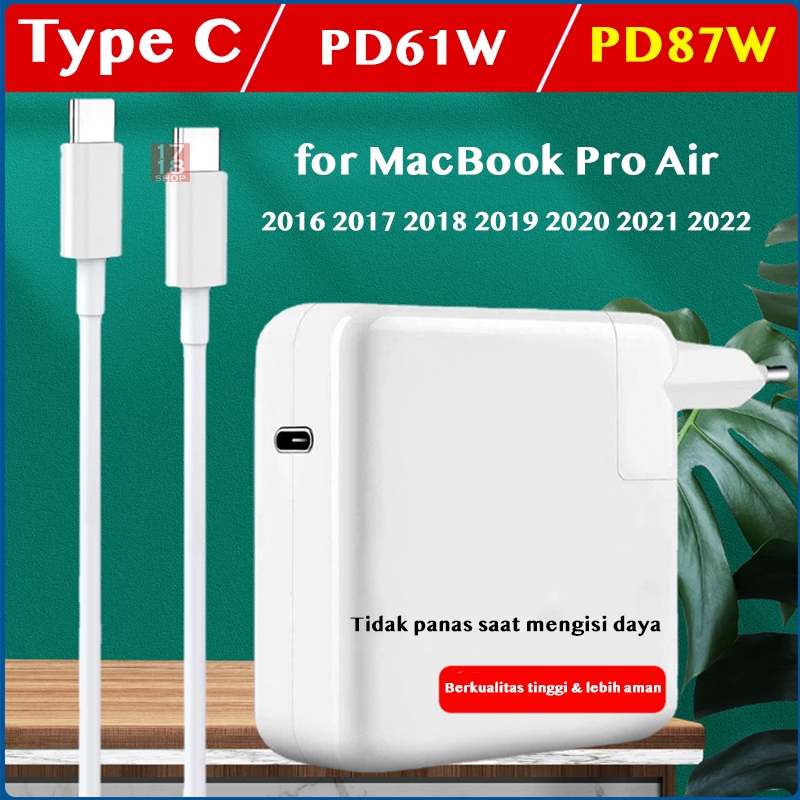 Jual Power Adapter PD Type C untuk MacBook Pro & Air 61 Watt / 87 Watt