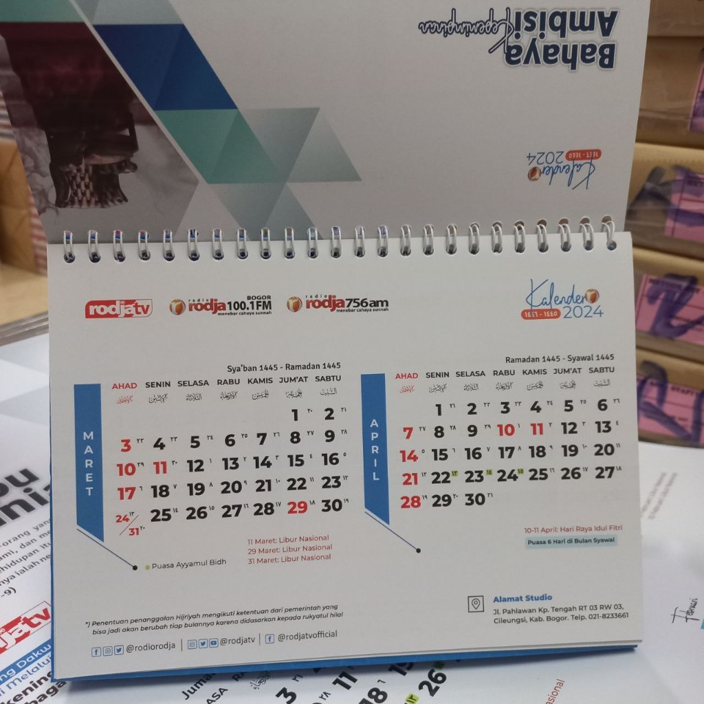 Jual Kalender Meja Rodja 2023 Masehi | Shopee Indonesia