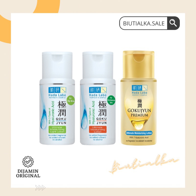 Jual HADALABO HADA LABO Gokujyun Lotion Toner Series 100ML Premium