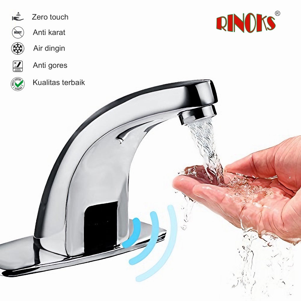 Jual Rinoks Sd 501 Keran Sensor Otomatis Basin Tap Acdc Kran Air Wastafel Chrome Shopee Indonesia 2001