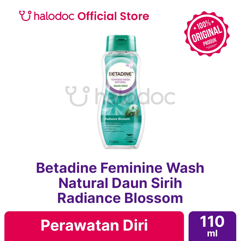 Jual Betadine Feminine Wash Natural Daun Sirih Radiance Blossom 110 ml