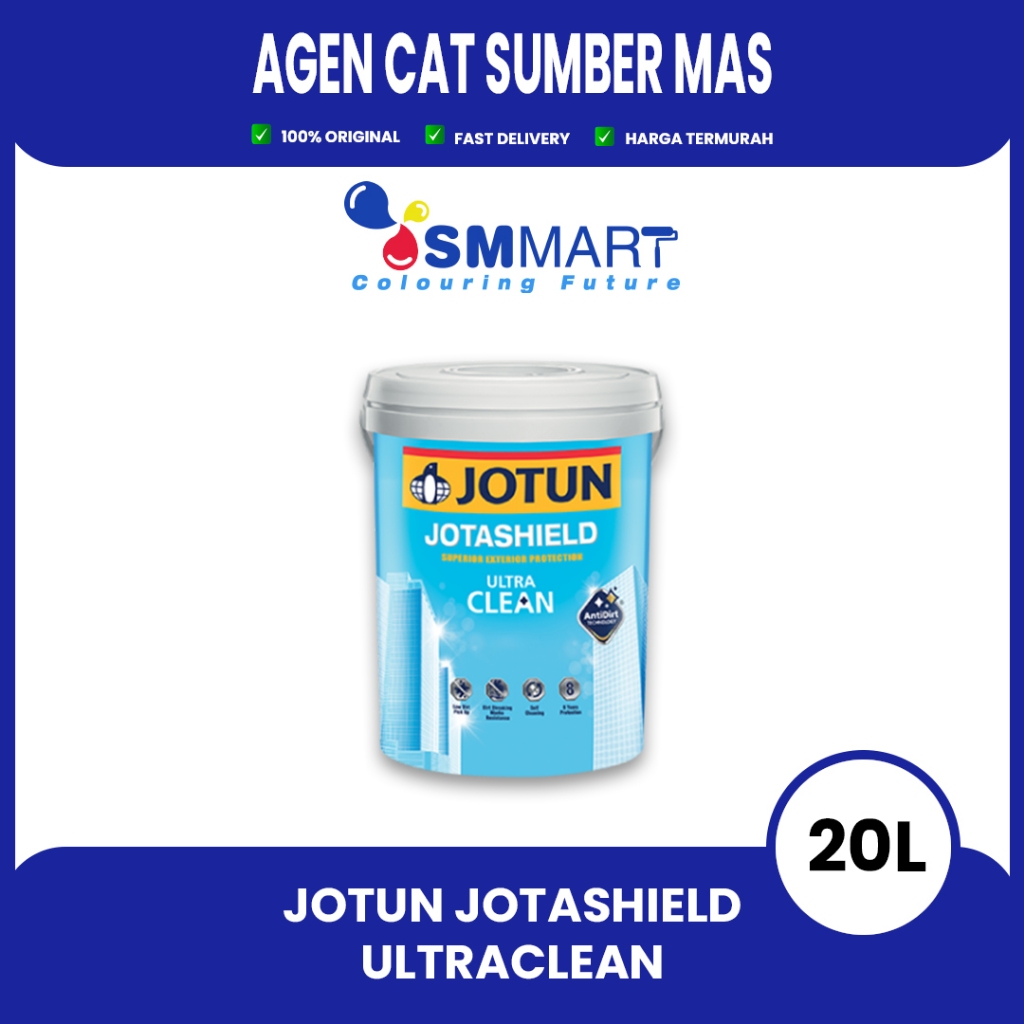 Jual Cat Tembok Eksterior Anti Noda Jotun Jotashield Ultra Clean White 20l Shopee Indonesia 3961