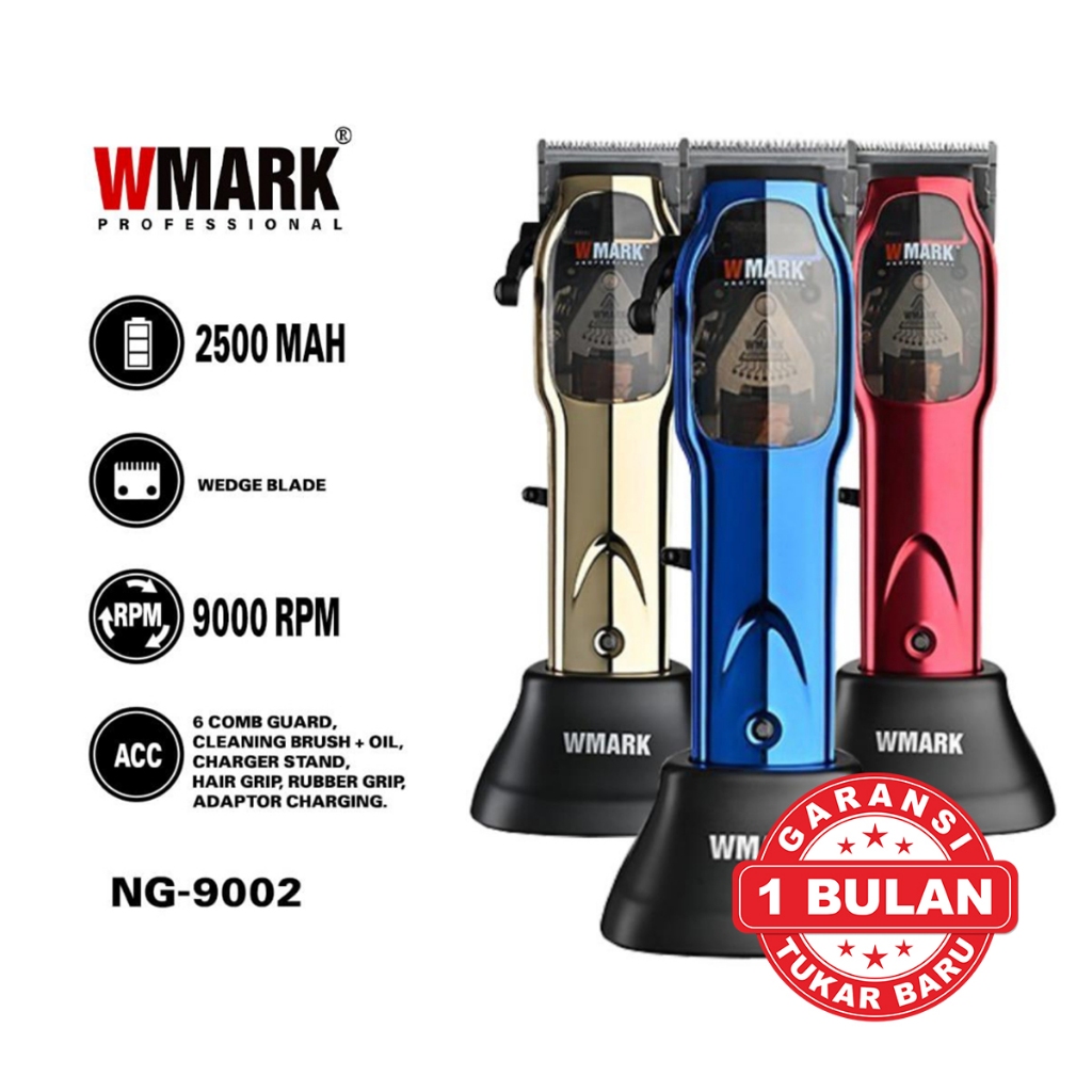 Jual WMARK NG-9002 Cordless Clipper 9000 Rpm Alat Cukur Rambut ...