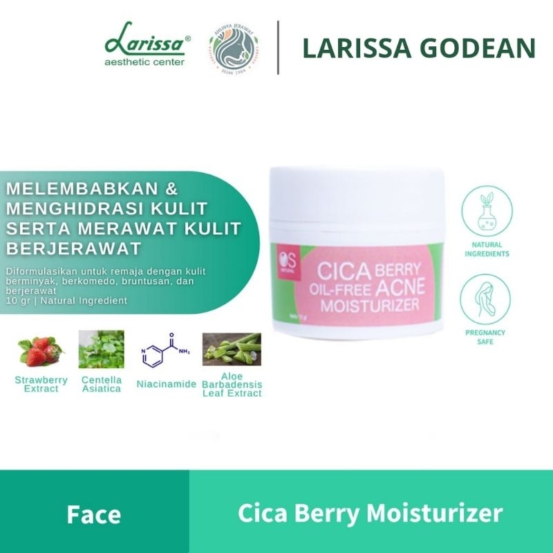 Jual LARISSA MOISTURIZER CICA BERY (Centela asiatica + strawbery