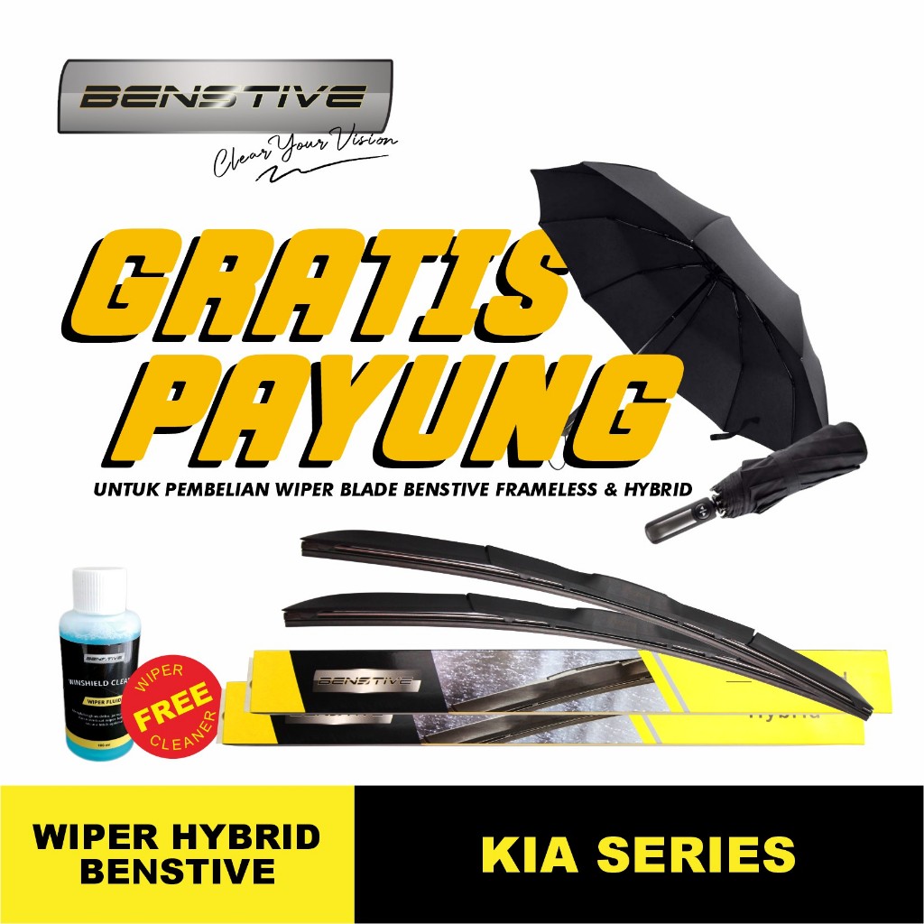 Jual Wiper Hybrid Benstive Kia Rio Hatchback Ukuran Dan Inch Shopee Indonesia