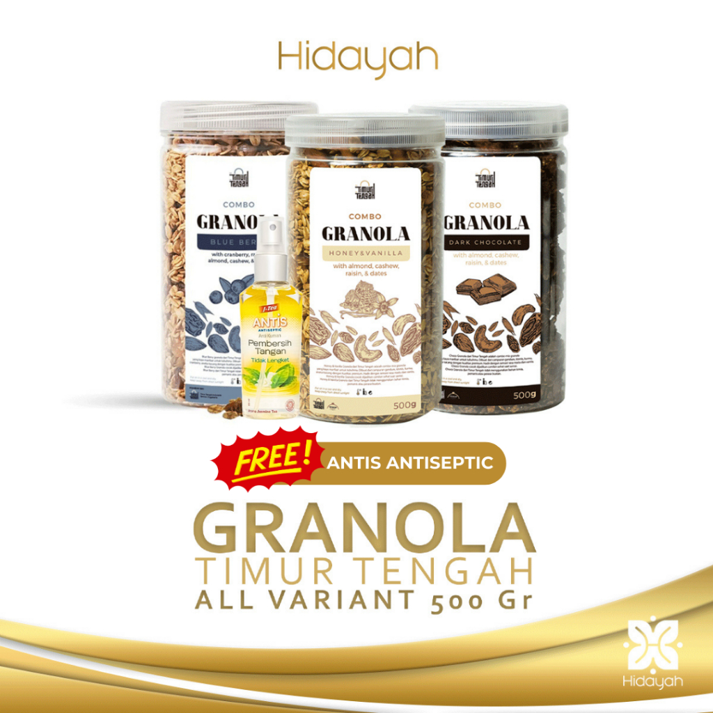 Jual Granola 500 Gr Timur Tengah All Variant Sereal Sarapan Makanan Sehat High Quality Shopee 