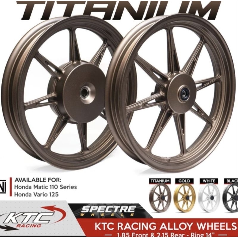 Jual VELG RACING KTC SPECTRE WHEELS BEAT SCOOPY GENIO VARIO 110 VARIO ...