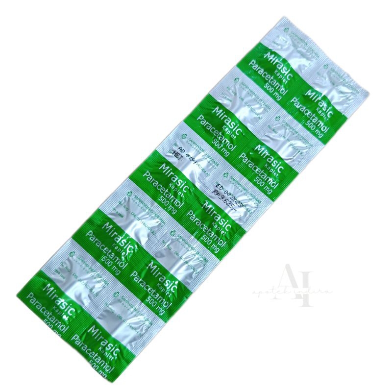 Jual MIRASIC PARACETAMOL 500mg 10 Tablet Shopee Indonesia