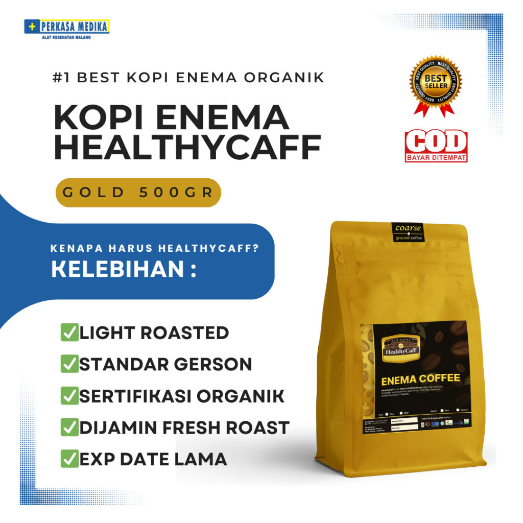 Jual 1 KG LR Kopi Enema Healthycaff 500gr Gold Fresh Organik | Shopee ...