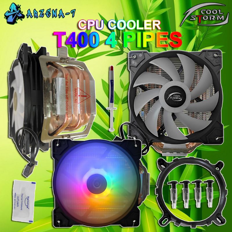 Jual Cpu Cooler Fan Processor Universal Rgb Cool Storm T Pipe Shopee Indonesia