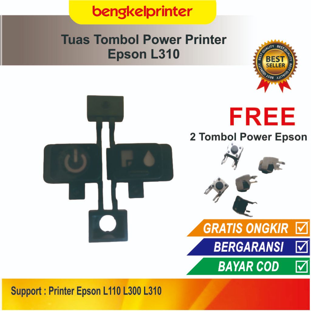 Jual Tuas Tombol Power ON OFF Epson L310 L300 L110 | Switch Tuas dan ...