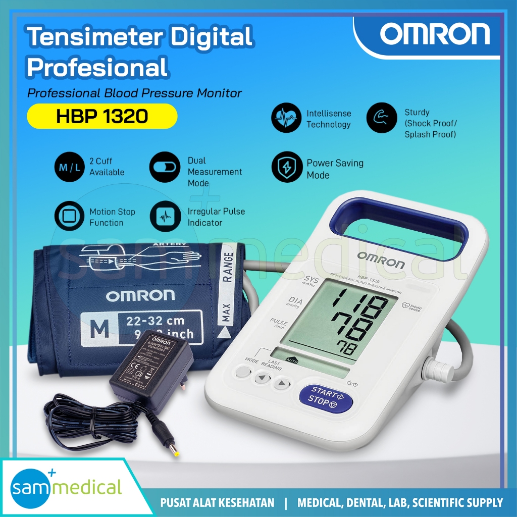 Jual Omron Tensimeter Digital Profesional / Blood Pressure Monitor HBP ...