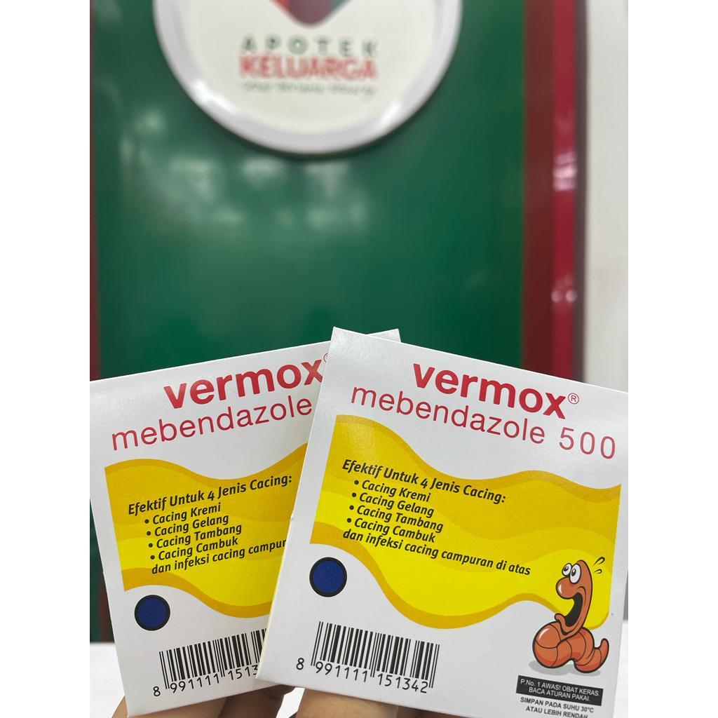 Jual Vermox Tablet 500 mg #obatcacing | Shopee Indonesia