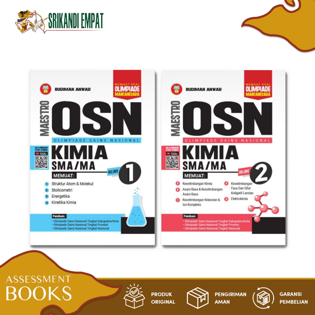 Jual Buku Olimpiade Sains Nasional Maestro Osn Kimia Sma Ma Memuat Soal Olimpiade Mancanegara