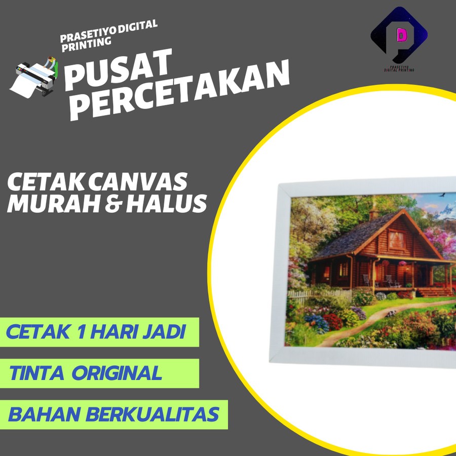 Jual Cetak Canvas murah dan halus bisa custom desain dan ukuran