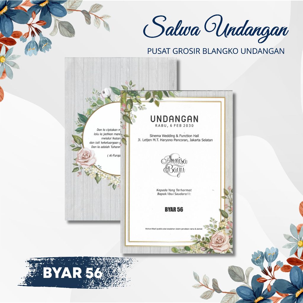 Jual Blangko Undangan Byar 56 Harga Murah | Shopee Indonesia