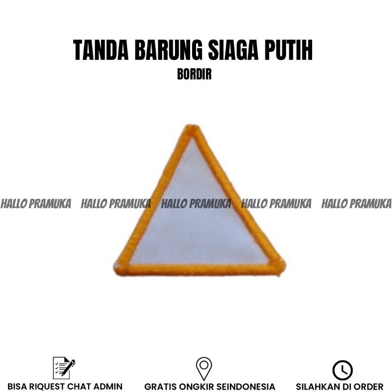 Jual Tanda Barung Siaga Bordir Warna Putih Shopee Indonesia