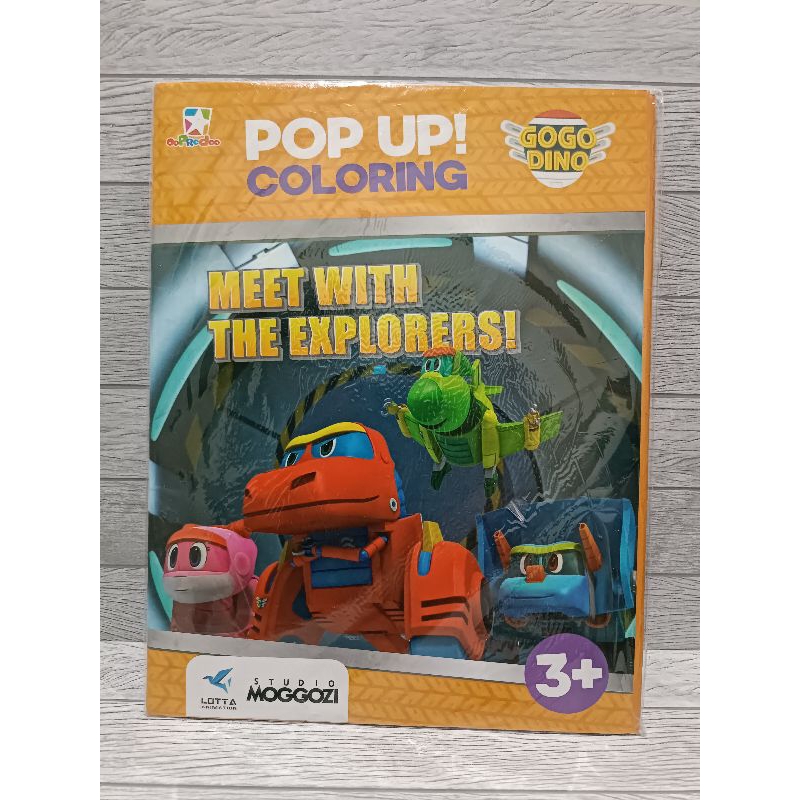 Jual Buku Mewarnai Anak Gogo Dino - Pop Up! Coloring (Meet The ...