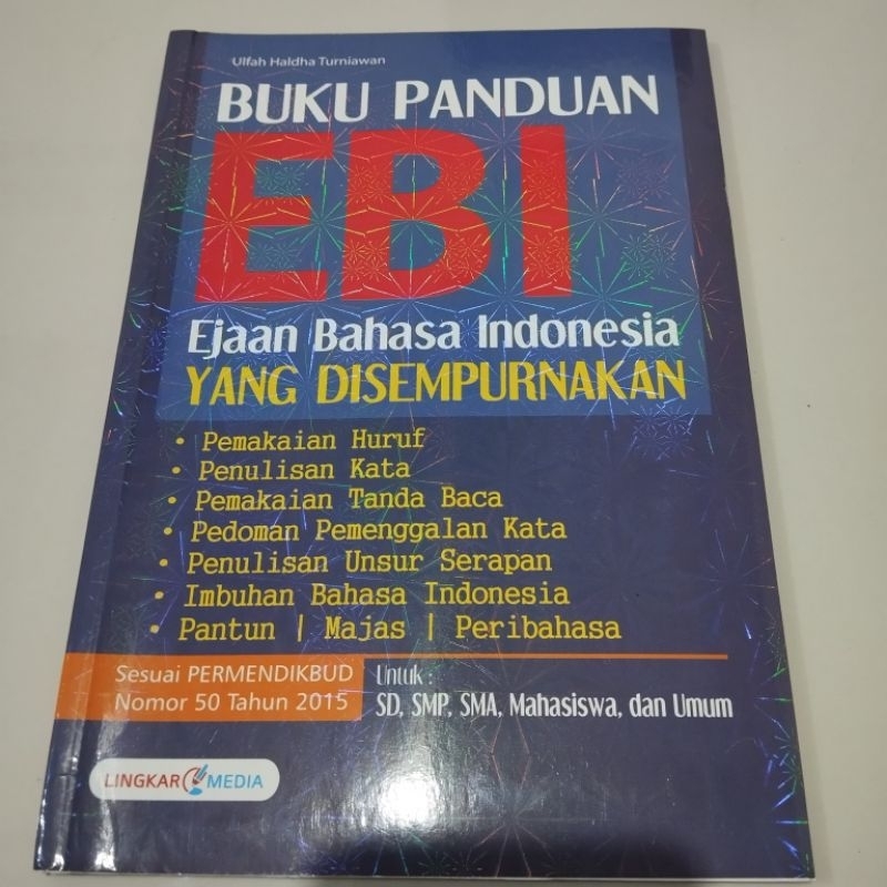 Jual Buku Panduan EBI - Ejaan Bahasa Indonesia Yang Disempurnakan ...