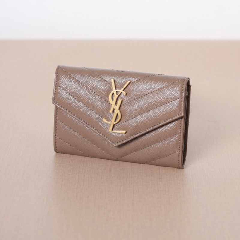 Original Saint Laurent YSL Cassandre Matelasse Small Envelope Wallet