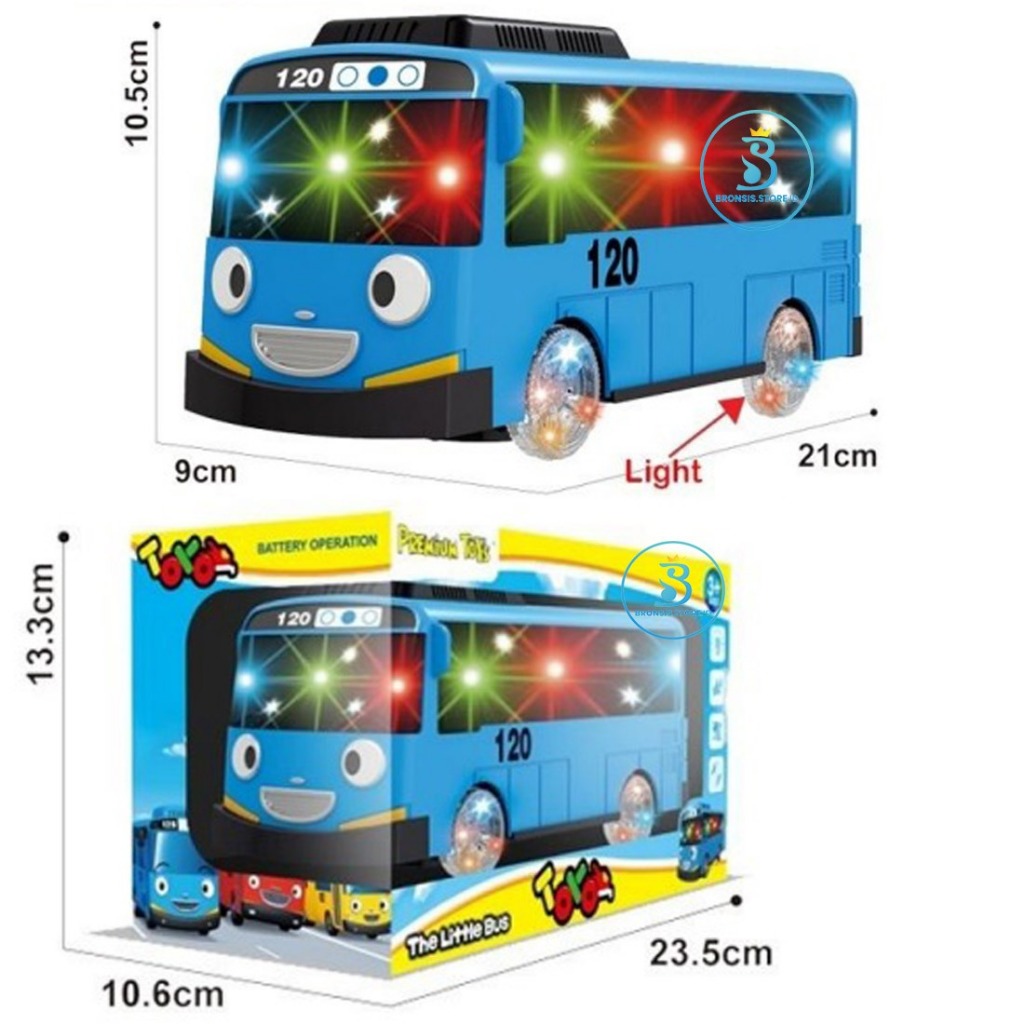 Jual Bronsis - Mainan Anak Little Bus Sekolah Ada Musik Berjalan Bump ...