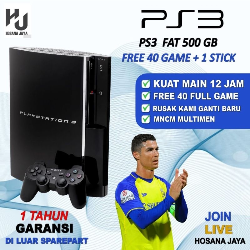 Jual Ps3 Fat 120Gb Usb 2 Port 2 Harga promo dihosana Shopee Indonesia