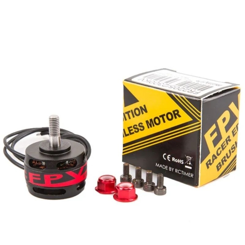 Jual RcTimer RED FR2205 KV 2300 FPV Brushles Racing Motor | Shopee ...