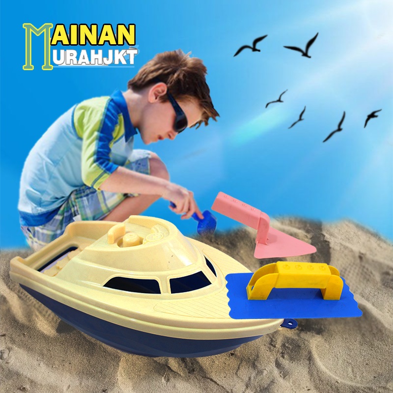 Jual MAINAN ANAK MURAH CETAKAN PASIR YP9 KAPAL PERAHU BESAR SET MAINAN ...
