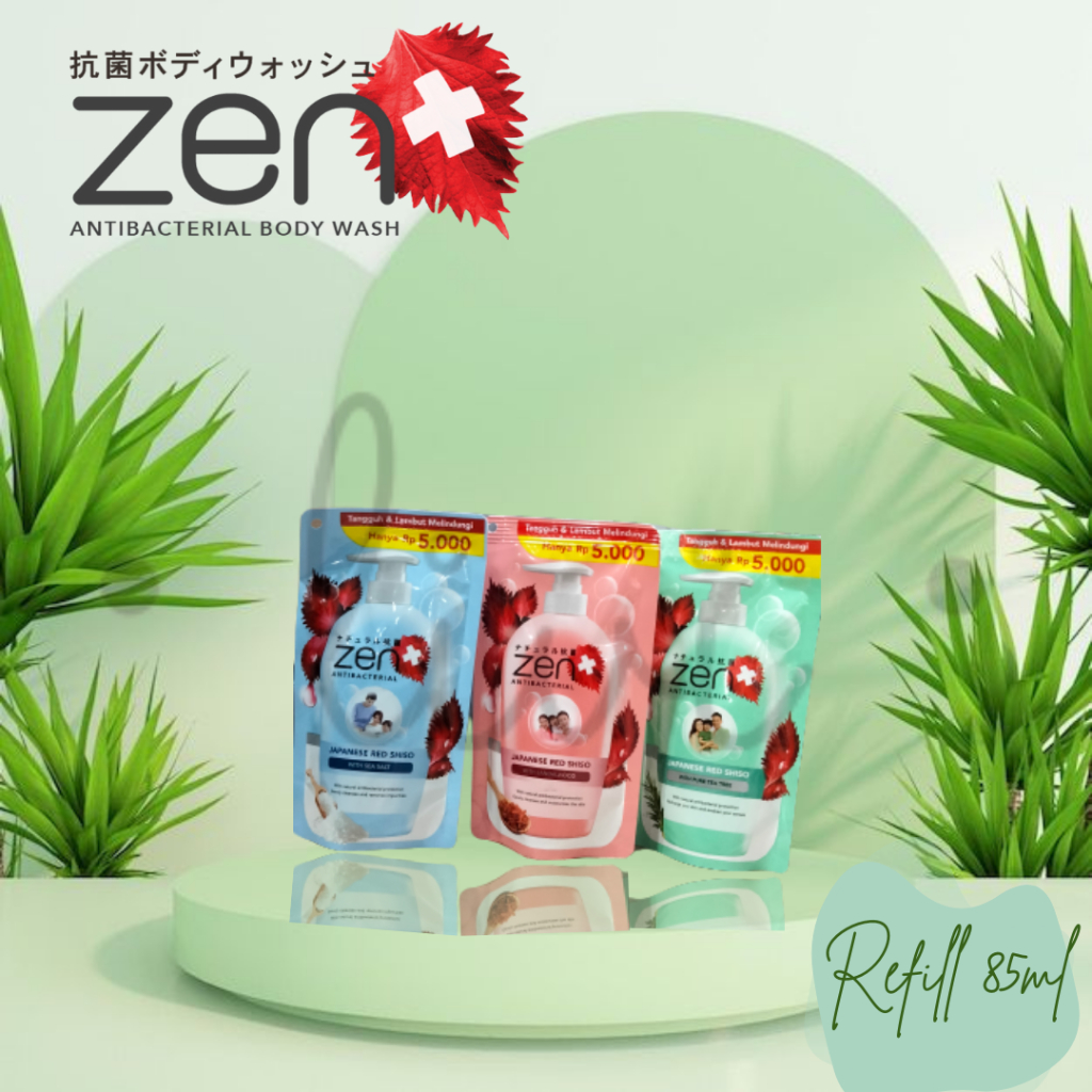 Jual ZEN Antibacterial Body Wash 85ml(REFILL) Shopee Indonesia