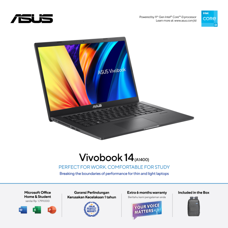 Jual Asus Vivobook 14 A1400ea Fhd351352 Core I3 1115g4 8gb 512gb Shopee Indonesia 3389