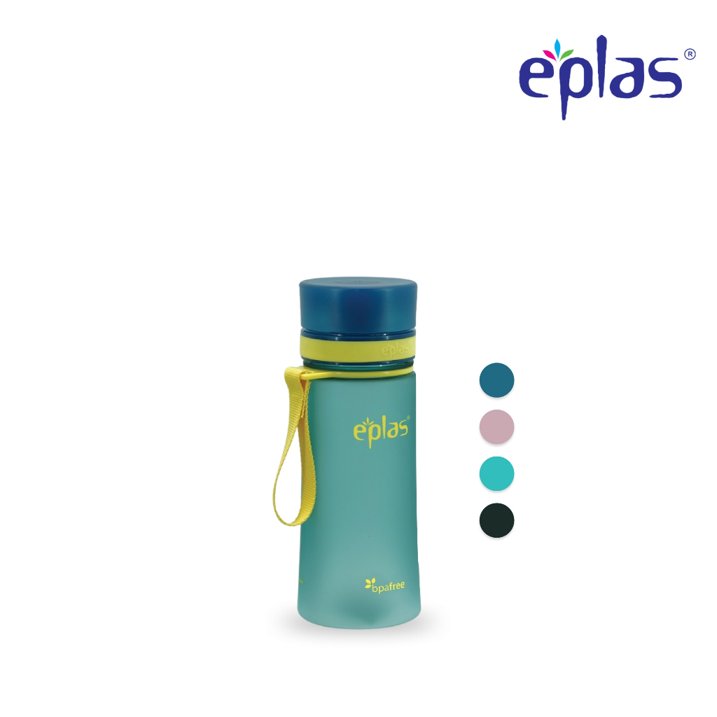Jual EPLAS Botol Minum Premium 400ml Water Bottle With Handle, Groovy ...