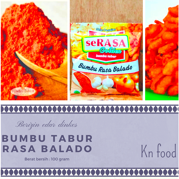 Jual Bumbu Tabur Serasa Golden Ala Shihlin Rasa Balado Kemasan 100gram