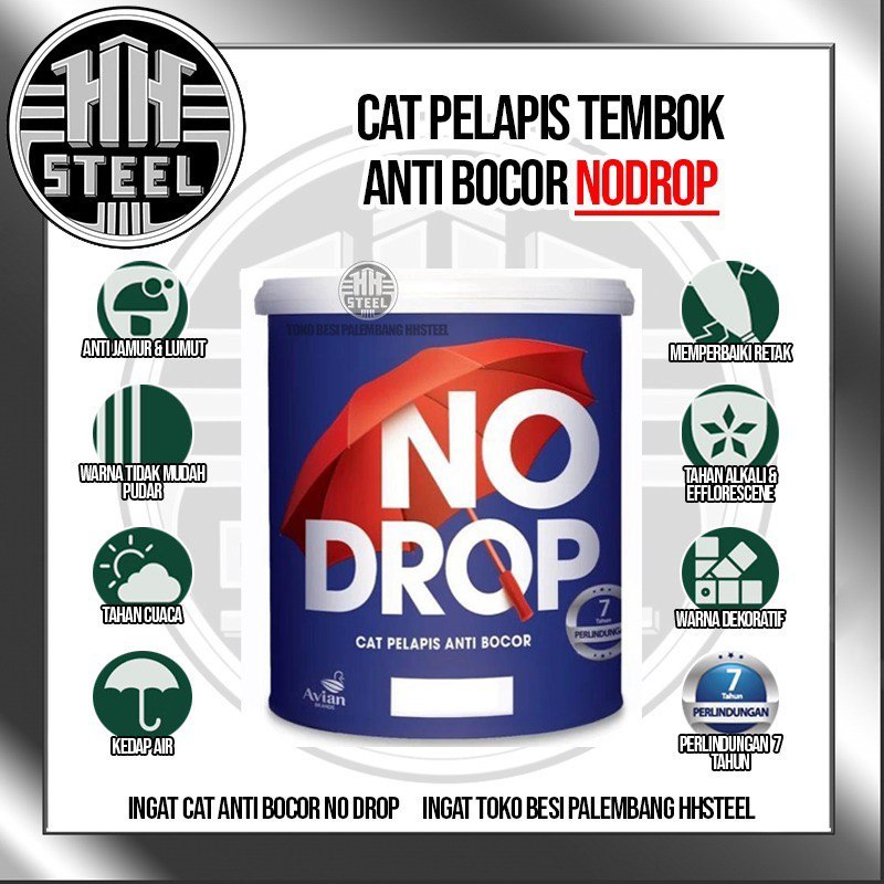 Jual Cat Tembok No Drop 1 Kg Cat Pelapis Anti Bocor 1 Kg Supplier No Drop Palembang Shopee 6118