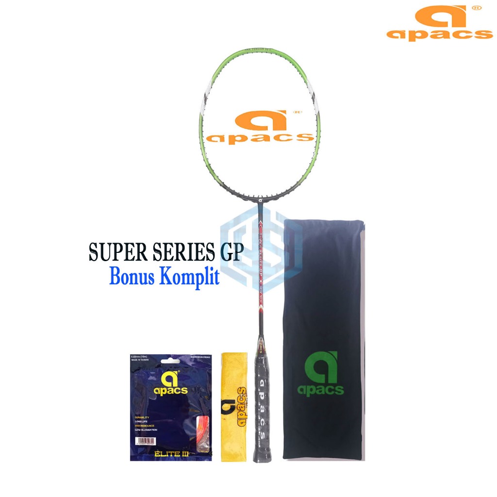 Jual Raket Badminton Apacs Super Series GP Bonus Komplit Raket Apacs