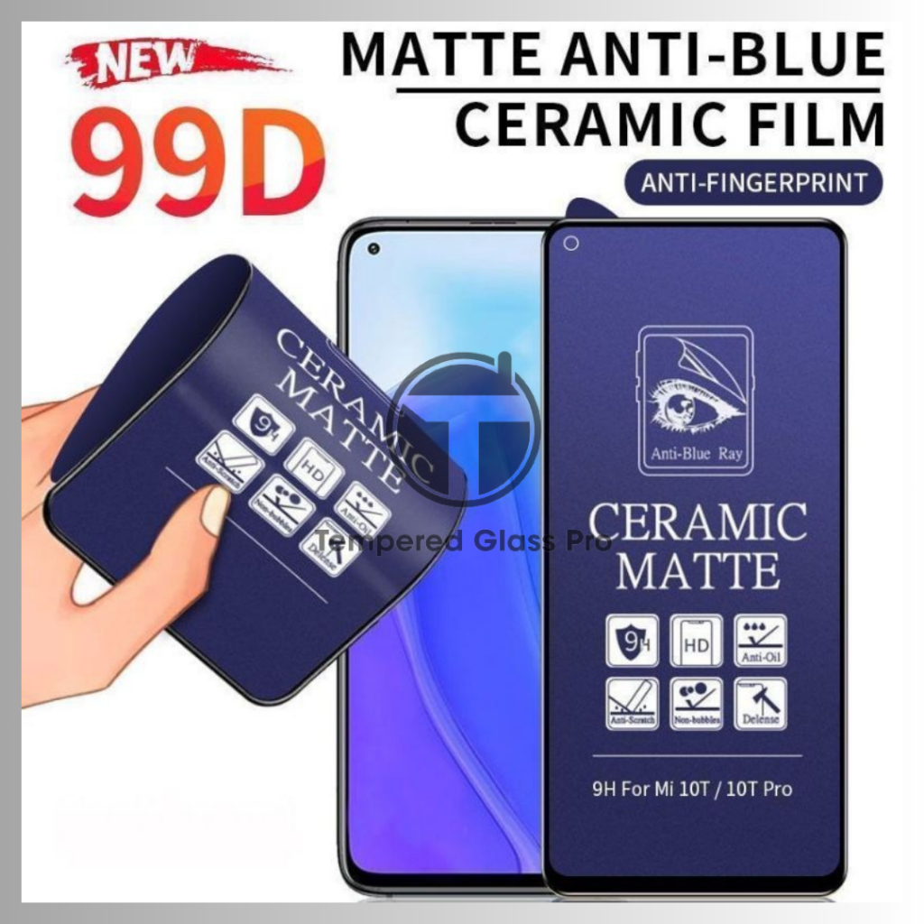 Jual Tempered Glass Full Cover Ceramic Anti Blue Light Matte