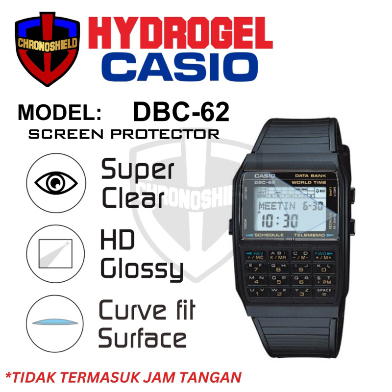 Jual Antigores Jam Tangan Casio DBC 62 dbc62 Hydrogel Shopee Indonesia