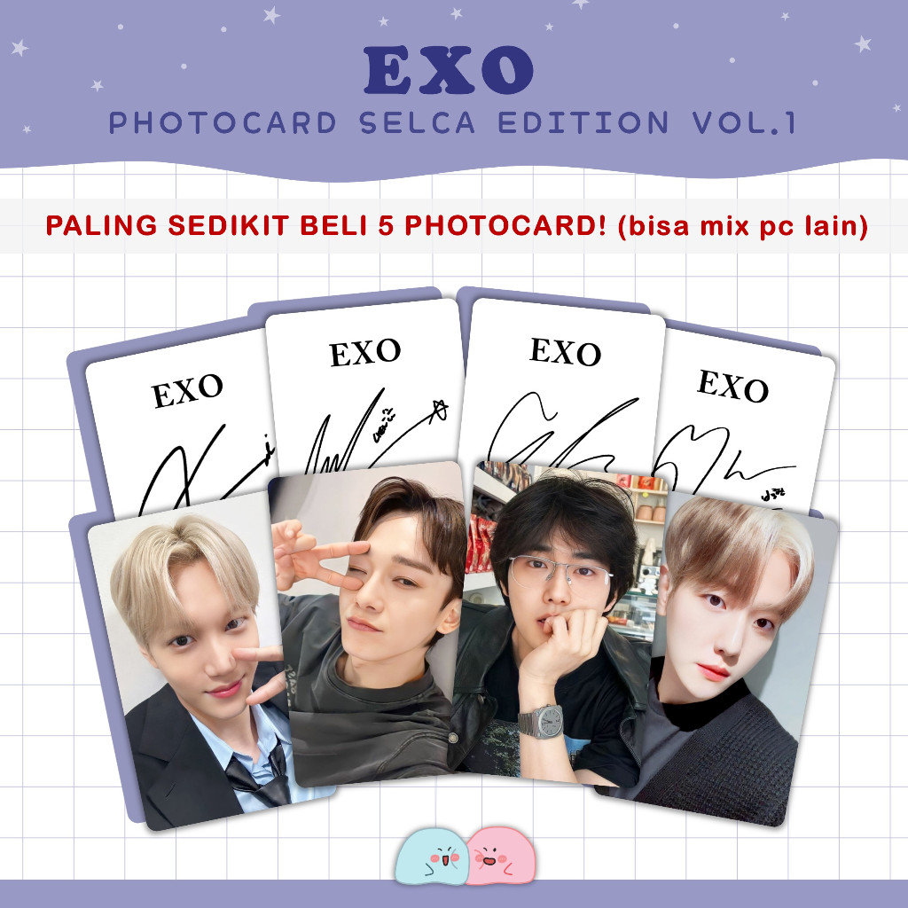 Jual (MINIMAL BELI 5!) PHOTOCARD EXO SELCA EDITION VOL. 1 (UNOFF ...