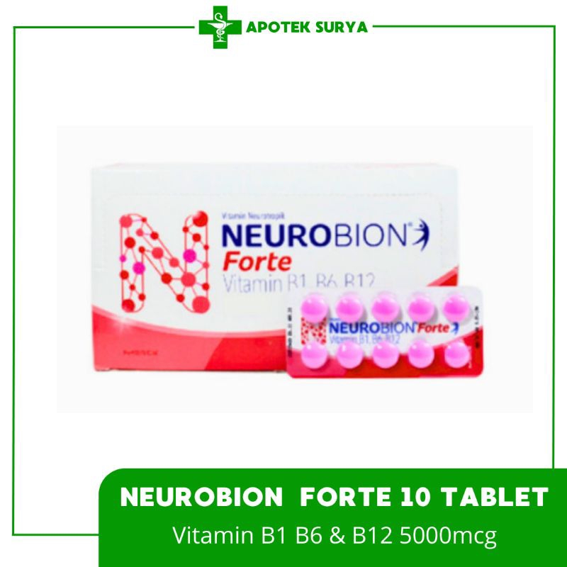 Jual Neurobion Forte 10 Tablet | Vitamin B1 B6 B12 | Shopee Indonesia