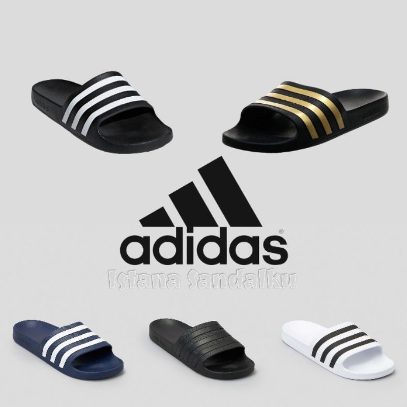 SENDAL ADIDAS SLIDE SANDAL ADIDAS SLIDE SENDAL ADIDAS ADILETTE AQUA  SENDAL SLOP