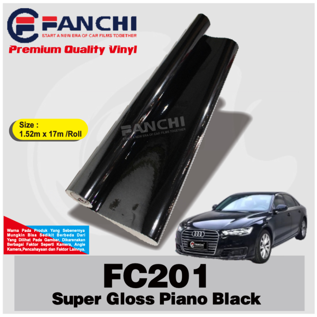 Jual Stiker Skotlet Hitam Black Piano Super Glossy Fanchi Fc 201 Gloss