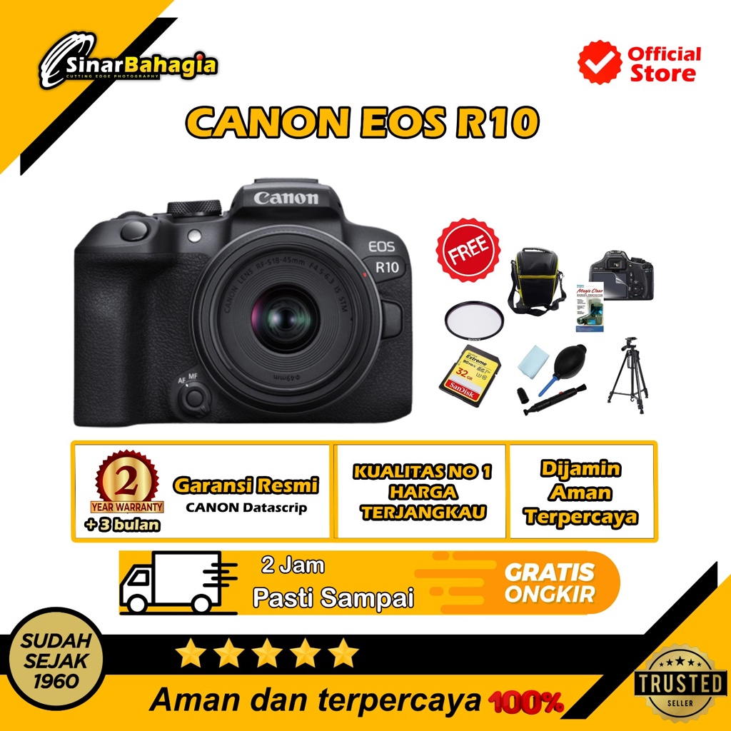 Jual Canon EOS R10 KAMERA MIRRORLES / CANON EOS R 10/ EOS R10 | Shopee ...