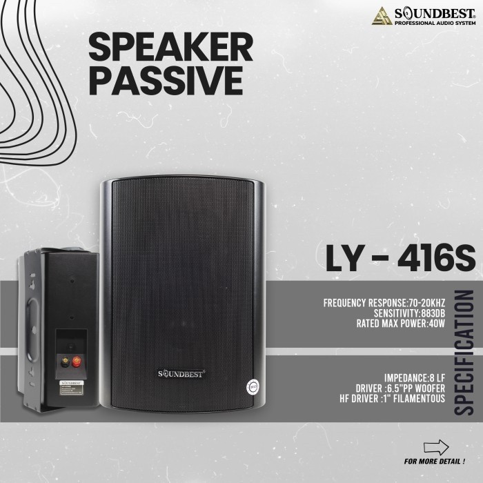Jual Speaker Surround Pasif SOUNDBEST LY 416S LY416S ORIGINAL 6,5 Inch ...