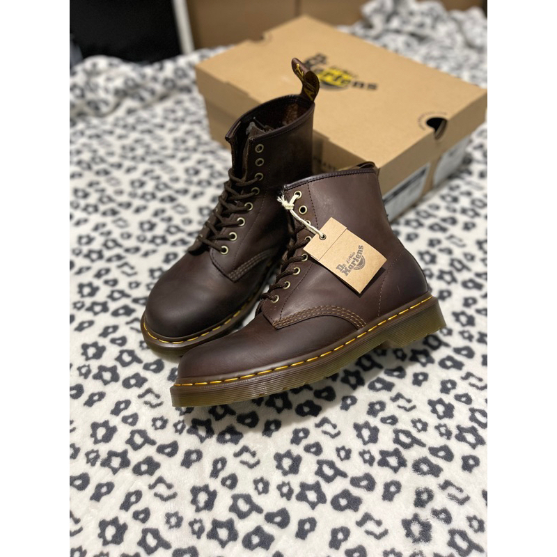 Jual Dr. Martens 1460 Crazy Horse Dark Brown | Shopee Indonesia