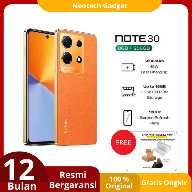 Jual Infinix Note 30 NFC ram plus 8+8GB / 256GB Original garansi resmi ...