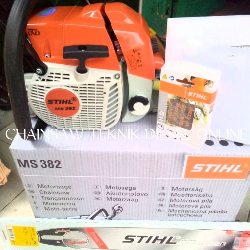 Jual Mesin Gergaji Kayu Senso Chainsaw Stihl Ms Bar Inch Paket Komplit Shopee Indonesia