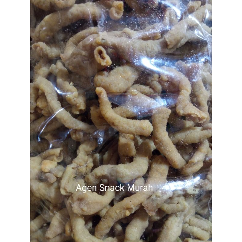 Jual Keripik Usus Ayam 500gr 1 2kg Usus Tepung Cemilan Lauk