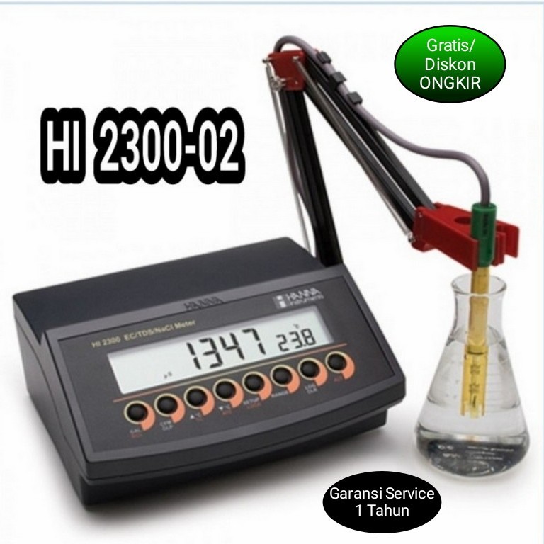 Jual Hanna HI-2300 Conductivity, TDS, NaCl and Temperature Mtr HI2300 ...